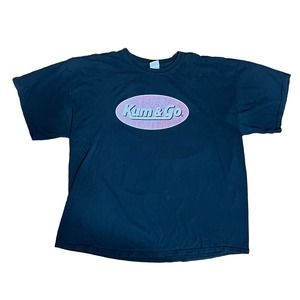 KUM AND GO BLACK LOGO TEE SHIRT SZ XXL